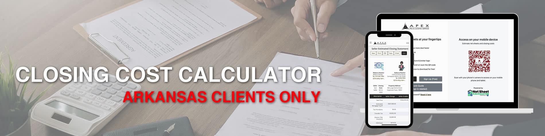 Closing Calculator Header image